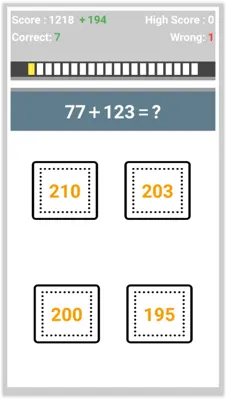 Math Quiz android App screenshot 5